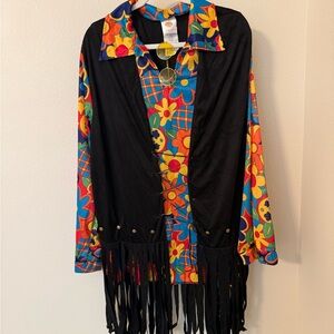 Colorful Floral Fringe Jacket